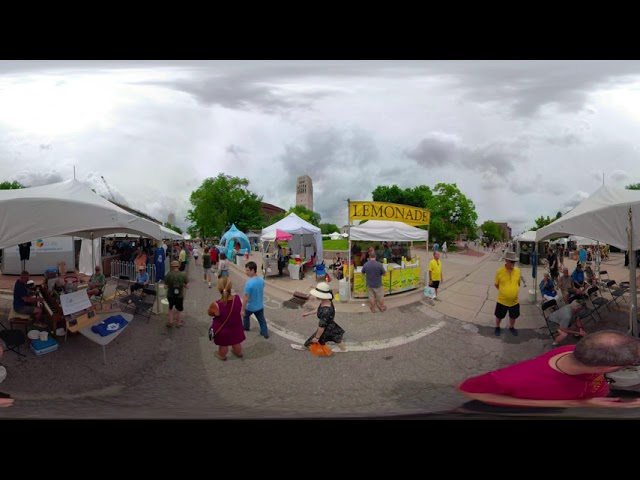 2019 07 18 Mister B at the Ann Arbor art fair