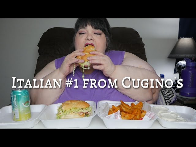 Italian #1 with Wedge Fries and Ranch from Cugino's Italian Pizzeria and Deli Eating Show