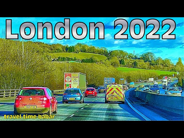 London HDR 4K | London Driving Tour 2022 | London To Gatwick Airport - UK