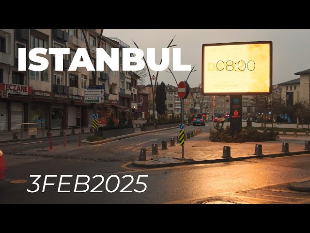 Istanbul Turkey 2025 Early Morning Walk in Üsküdar 4K! 3 FEB 2025