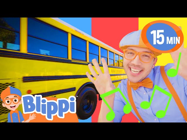 Blippi Rides the Wheels on the Bus! | Best Cars & Truck Videos for Kids