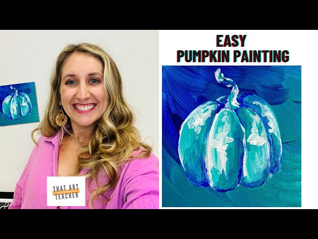 Easy Pumpkin Painting | Step by Step Acrylic Painting Tutorial