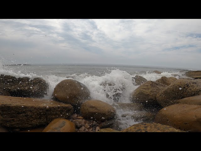 4K Ocean Waves Crashing | Rocks | Nature Video | Ambient Noise | Concentrate | Relax | Study | Sleep