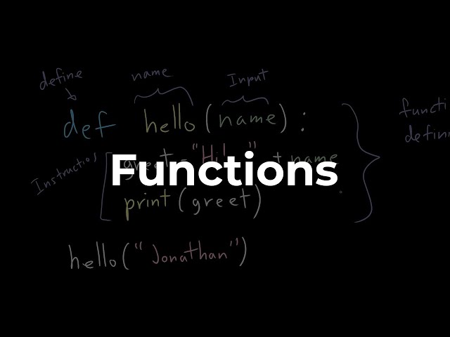 Functions in Python