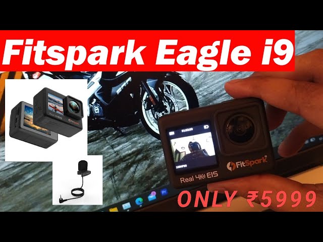 🔥 Action Camera Under ₹10,000 - Fitspark Eagle i9 - Motovlog Pulsar RS200