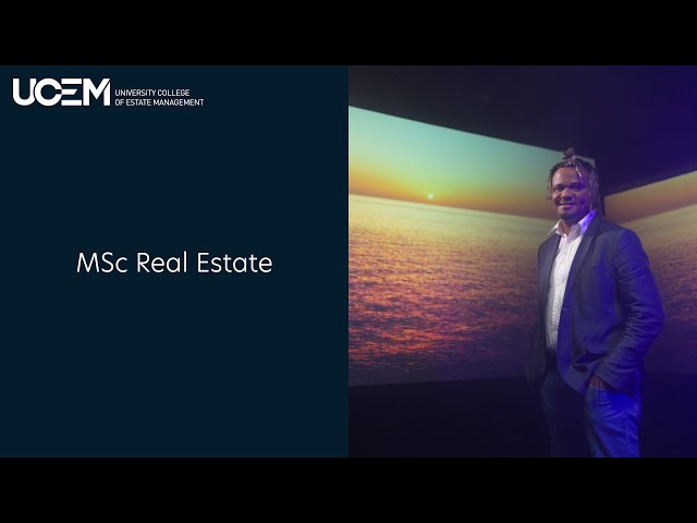 MSc Real Estate at UCEM