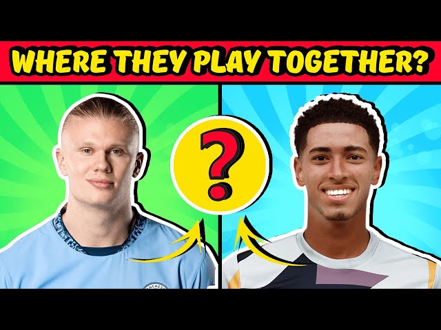 GUESS THE FOOTBALL CLUB WHERE THEY PLAY TOGETHER! ⚽️🤝 | FOOTBALL QUIZ CHALLENGE 2025