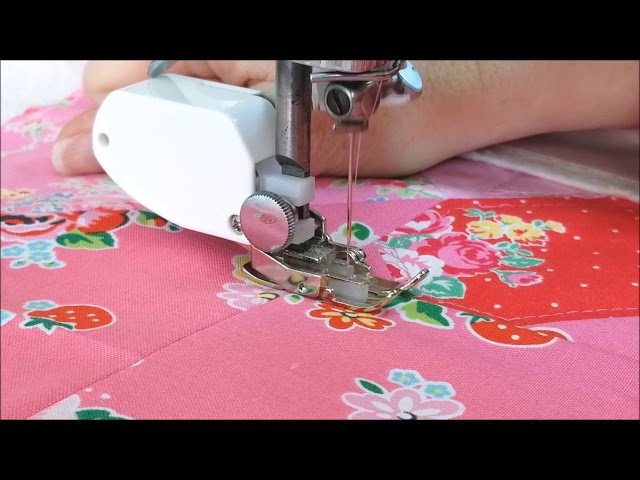 Quilting with a Walking Foot on the Singer Featherweight