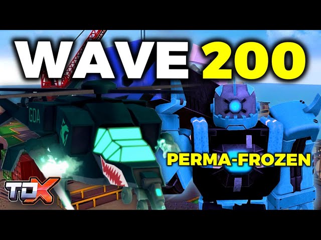 SOLO ENDLESS WAVE 200 w/ NEW CRYO HELICOPTER! 🥶 (No Rewinds/Powerups) | Roblox TDX