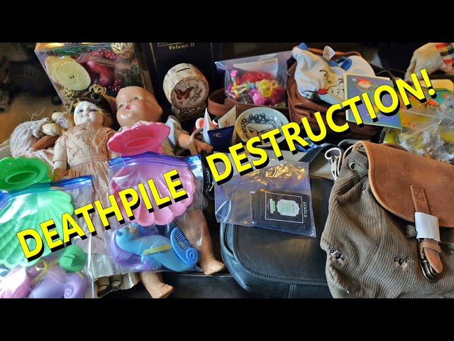 eBay DEATH PILE DESTRUCTION Episode #23 STUFF IS FLYING OUT OF HERE!