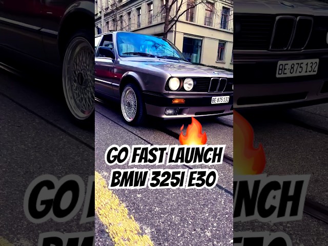 THIS LAUNCH !!! THIS SOUND !!!🔥 [ BMW E30 325i ] #automobile #shorts