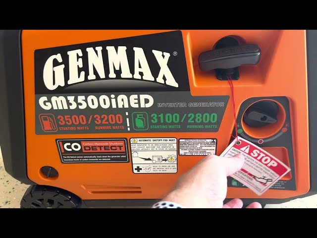 Genmax GM3500iAED, RV Inverter Generator, Home Backup