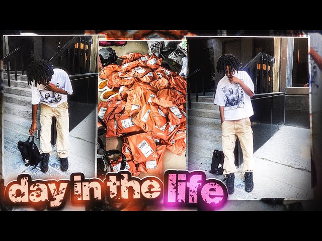 DAY IN THE LIFE OF A 17 YEAR OLD CLOTHING BRAND OWNER | SHIPPING DAY