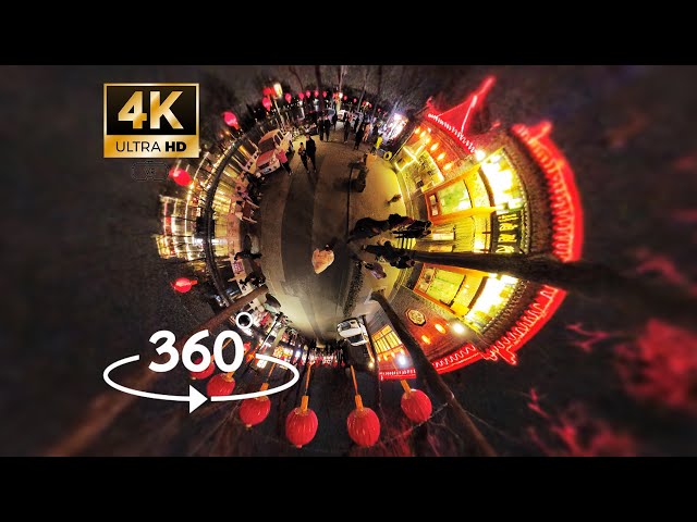 [4K 360°VR] China-Beijing Shichahai Night Walking Tour | 沉浸式第一視角漫步在春節時期的什剎海鬍同