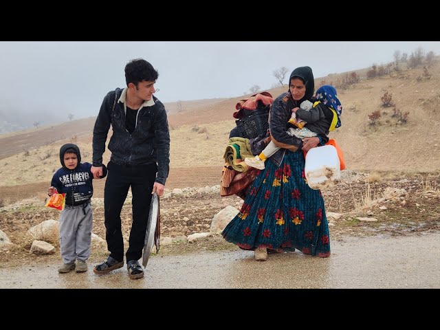 Ali heat: Saving Hakimeh and two children in the winter rain by Ali