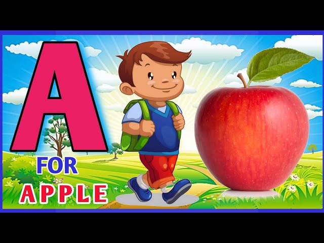 A for Apple, B for Ball, Alphabets, छोटे बच्चों की पढ़ाई, Kids Class #toddlers #kidssong #abcdsongs