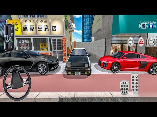 New Toyota Sprinter Trueno AE86 Car Parking in Legendary Tofu Shop–3D Driving Class gameplay 2025