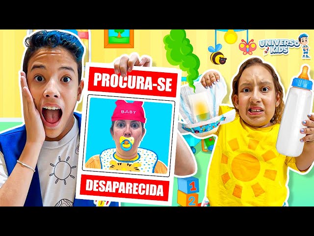 Henrique e Maria Clara são babás por um dia e perde a Bebezinha - Universo Kids