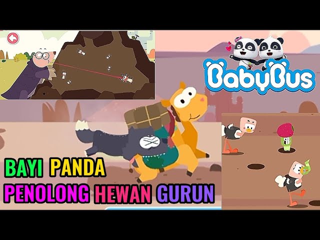 BABY PANDA HELPING DESERT ANIMALS || BABYBUS || ANIMATION CARTOON #babybus #babybusindonesia #kartun