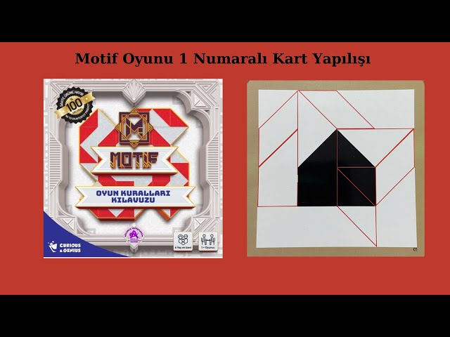 Motif Oyunu 1. Kart (Isınma Kartı) Nasıl Yapılır?