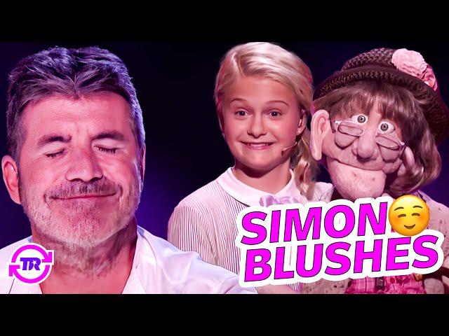 Darci Lynne's Naughty Old-lady Puppet 'Edna' Makes Simon Cowell BLUSH!!