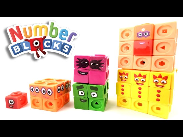 First 3 Numberblocks Cubes!  Lets Cube Numberblocks by Learning About Shapes and Numbers