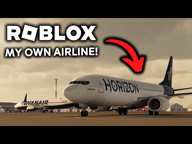 FLYING ON MY OWN ROBLOX AIRLINE!