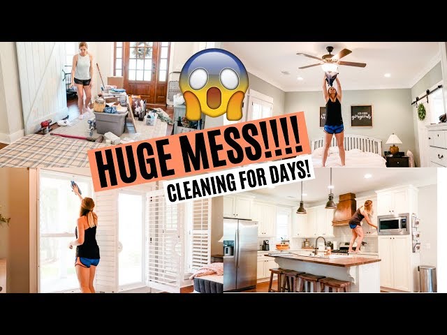 HUGE MESS! ULTIMATE CLEAN WITH ME 2019 // EXTREME CLEANING MOTIVATION // Amy Darley