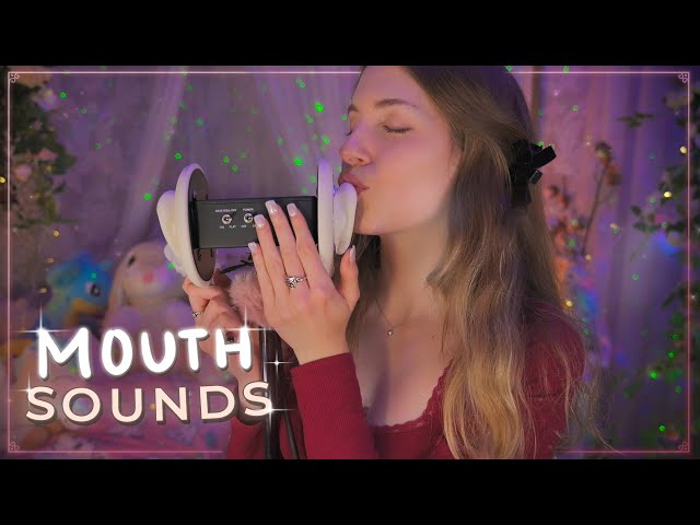 Visual ASMR with MOUTH SOUNDS and trigger words very CLOSE ❤️