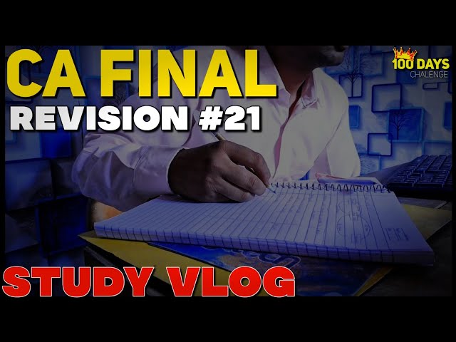 Day 21/100 Days study vlog | CA aspirant | Study vlog