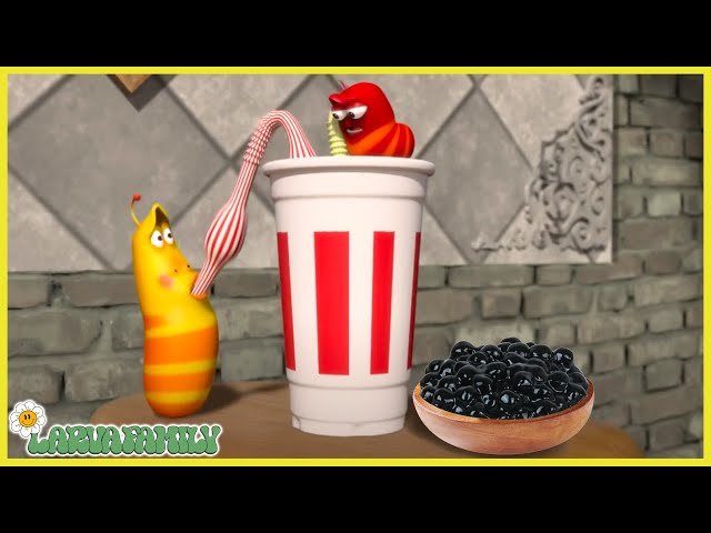 LARVA CARTOON 2025 - Giant Cup Of Milk Tea - CARTOON NEW VERSION - The Best Of Funny Cartoons Box