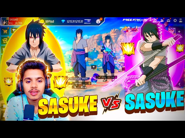 SASUKE VS SASUKE 🤯🤯  || SEASON 1 PLAYERS VS  KAAL YT ON CS RANKED😱 4 VS 4 👿 GARENA FREE FIRE