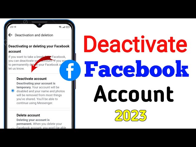 How To Deactivate Fb Account | Facebook Account Deactivate Kaise Kare | Fb Deactivate Kaise Kare