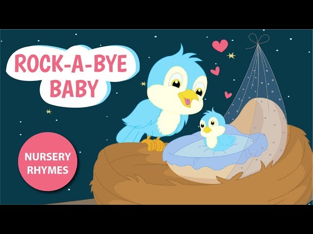 Rock-A-Bye Baby On The Tree Top with Lyrics | Lullaby For Babies To Go To Sleep | Bedtime Songs