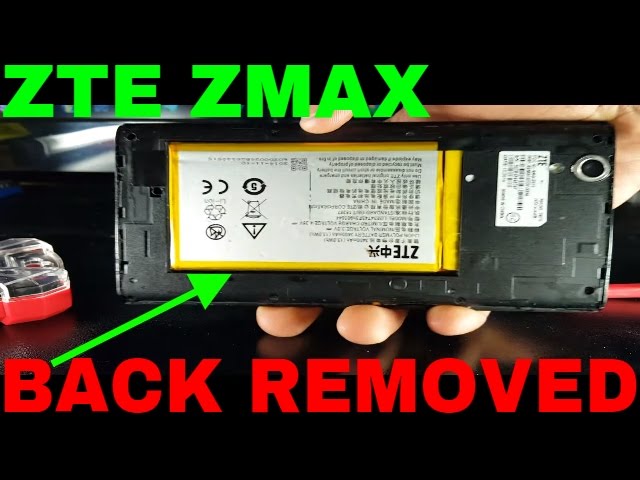 How To Remove Back Cover Of ZTE ZMax | Get Fixed