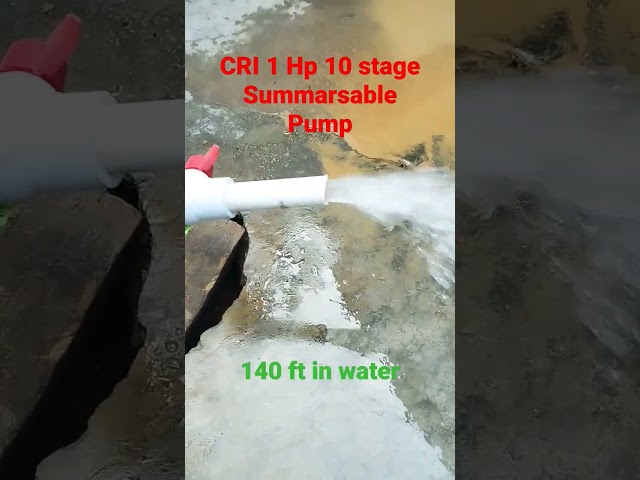 CRI 1 Hp 10 stage Submersible pump || पानी का || #waterpump #cripumps #youtubeshorts #viral