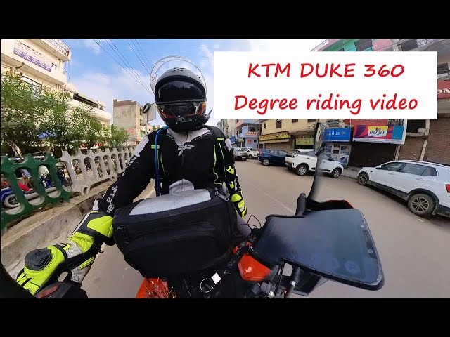 KTM Duke riding😎 360 degree video.🔥  Burari main road. Burari 😎