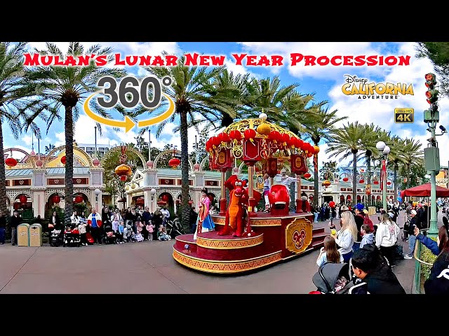 VR 360 Mulan's Lunar New Year Procession Disney California Adventure 2025 01 17