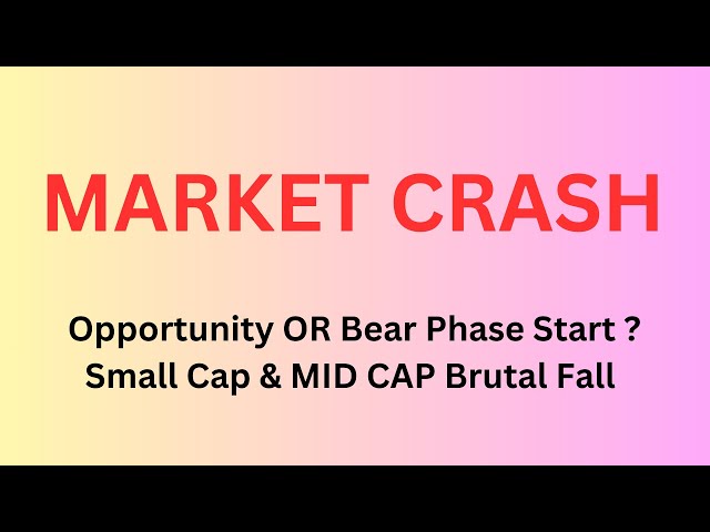 Market Crash 💥 Small Cap Correction brutal Mindset matters