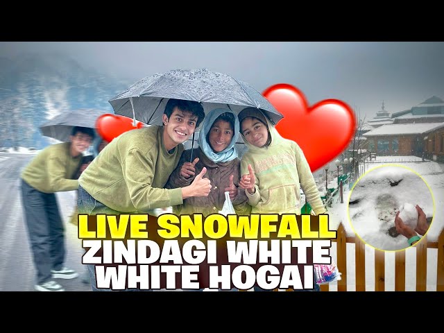 FINALLY LIVE SNOWFALL B DEKH LI❤️ |VLOG BY R2H MOUAZ| #vlog