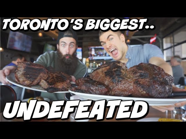 TORONTO'S BIGGEST STEAK CHALLENGE | WITH BEARDMEATSFOOD | Undefeated Food Challenge | Man Vs Food