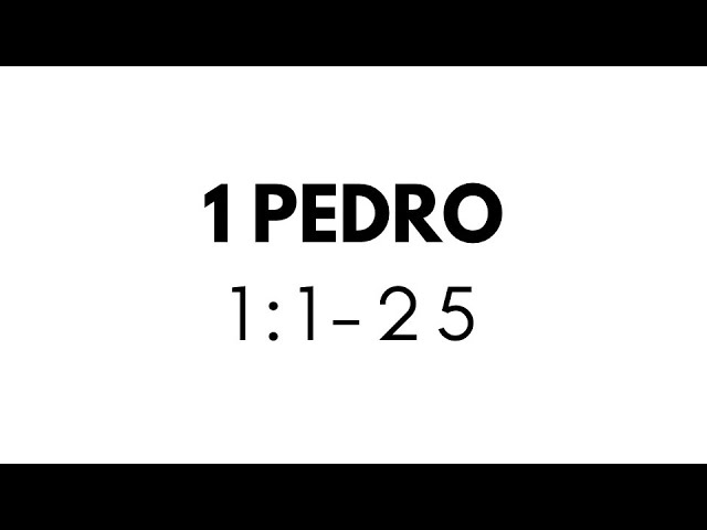 1 PEDRO 1:1-25 (ASND)