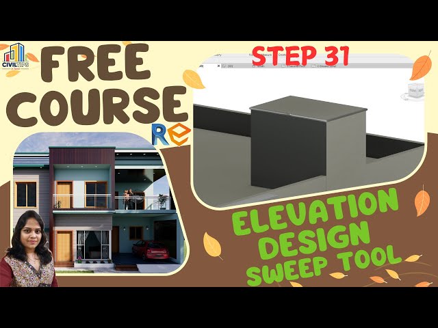 Revit Step 31 Sweep / create different border design with sweep tool technic in revit in tamil