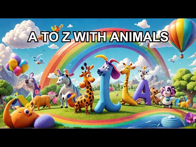 🎵 Fun A to Z Alphabet Song for Kids! 🎶 Learn ABCD with Actions & Animals 🦄🐴 #kidslearning