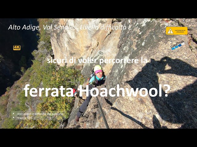 Ferrata Hoachwool con 2 varianti estreme. Alto Adige, Val Senales, Naturno