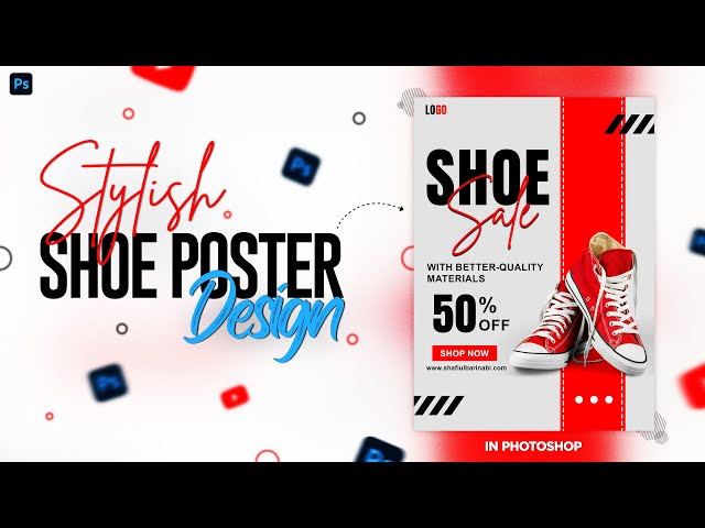 Shoe Poster Photoshop Tutorial for Beginners | Photoshop Tutorial #photoshoptutorial #photoshop