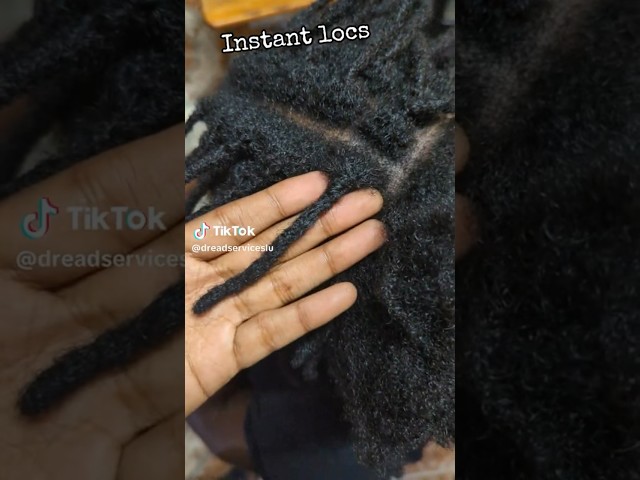 Instant Locs / crochet locs #crochetlocs #crocheting #dreadlocks #locs