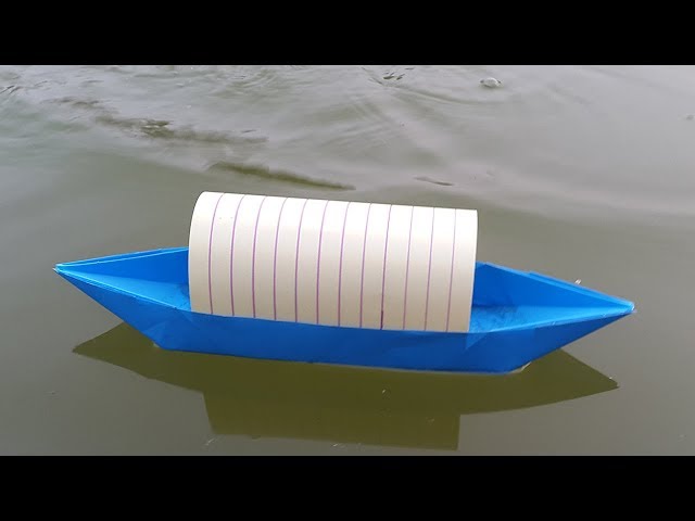 How to make a Paper Boat that Floats on Water - Origami Boat making tutorial