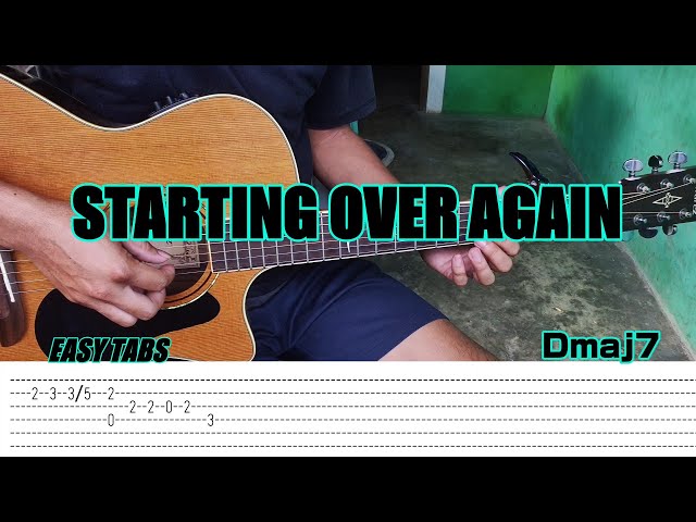 Starting Over Again - Natalie Cole - Fingerstyle Guitar (Tabs) Chords Lyrics