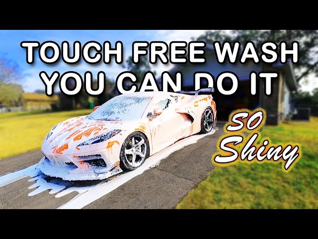 How to Touch Free Spotless Wash C8 Corvette